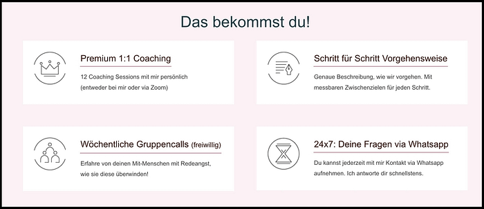 Startseite - Das bekommst du! Das bekommst du Coaching Website