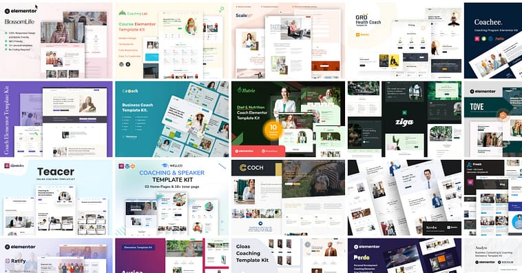 Coaching Templates Envato Coaching Website Templates